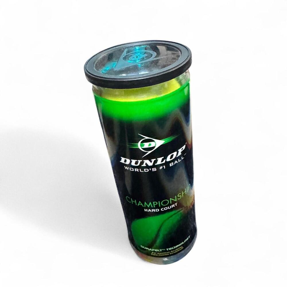 NWT Dunlop Champion Hard Court Durafelt Green Tennis Balls 🎾 Pack of 3 — 0.25lbs - Picture 4 of 4